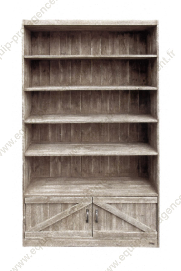 meuble etageres 5 niveaux pour epiceries fines ou cavistes EQ04613