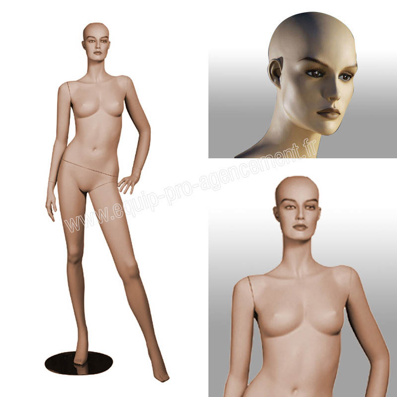 mannequin de vitrine femme debout ref:liz de la gamme CHANEL