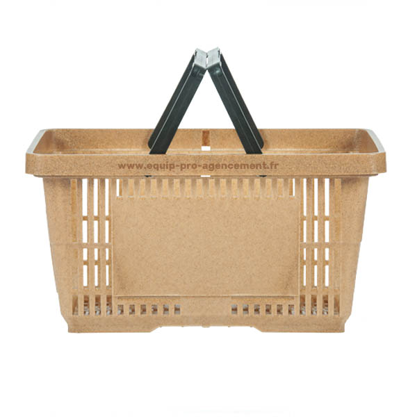 Panier libre-service 22 Litres en matériaux composite : sciure de bois & polymères thermoplastique