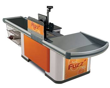 futura Plus, Caisse de sortie, Grande surface, Superette, Agencement de magasin, Gondole de magasin, Mobilier métallique